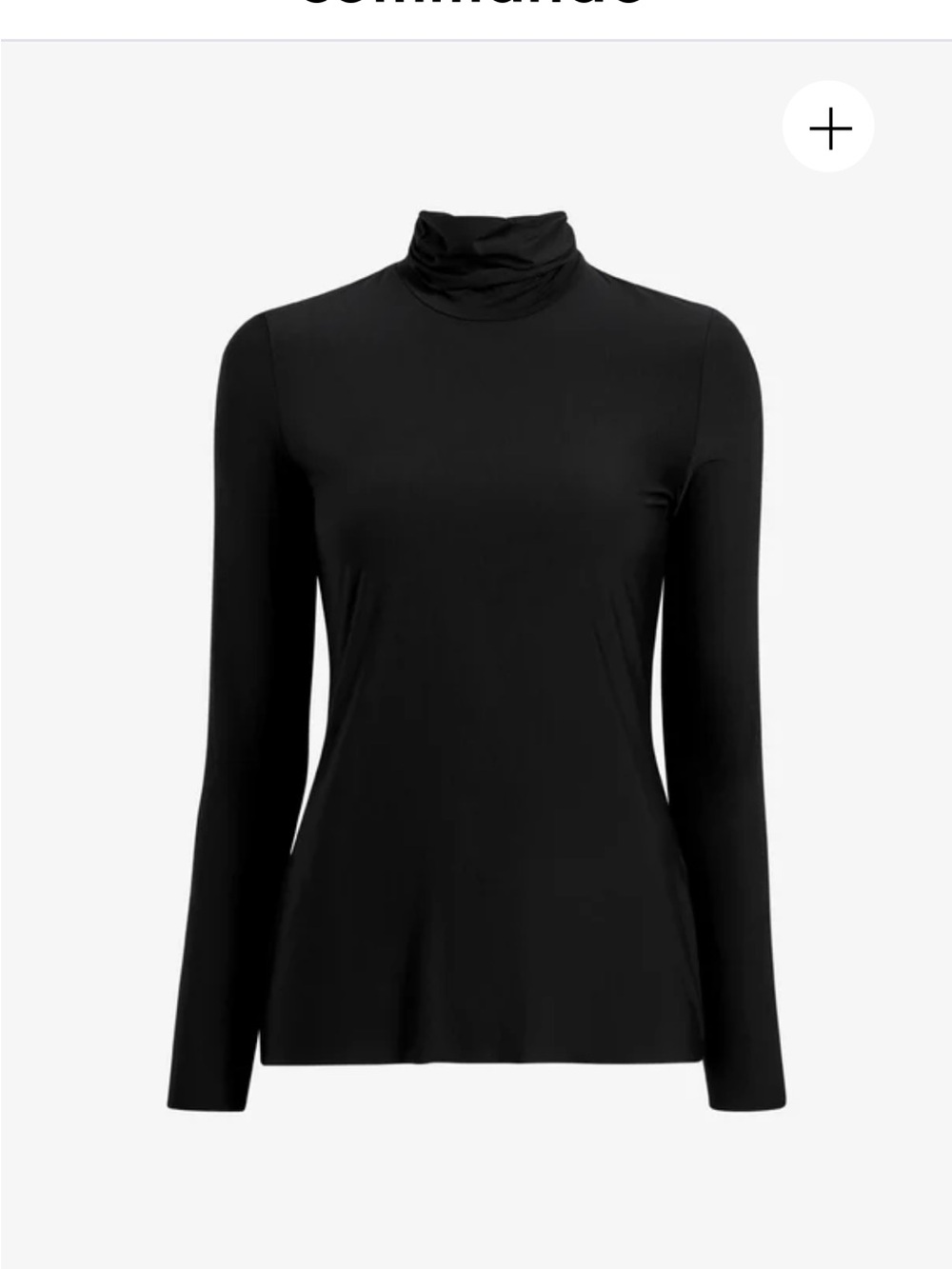 Brand new with tags Commando Black Long Sleeve Turtleneck Top - Picture 5 of 16